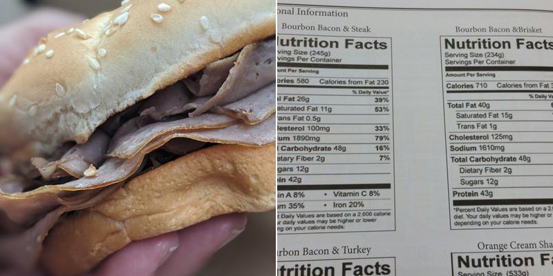 Arby's Menu