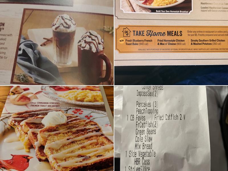 Cracker Barrel Old Country Store Menu