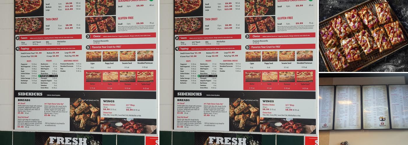 Jet's Pizza Menu