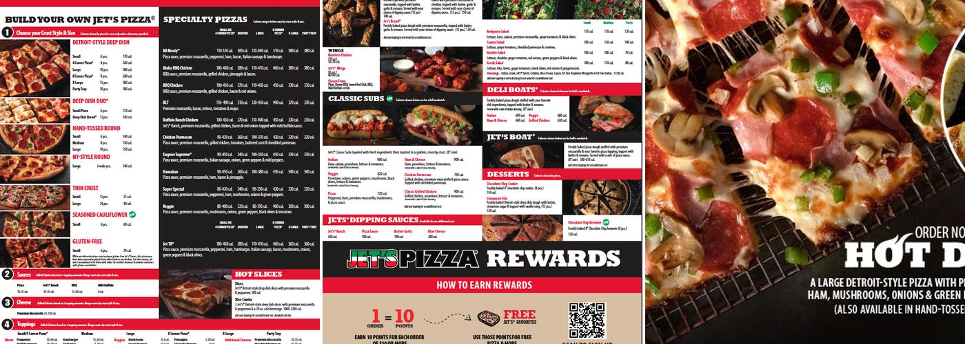 Jet's Pizza Menu