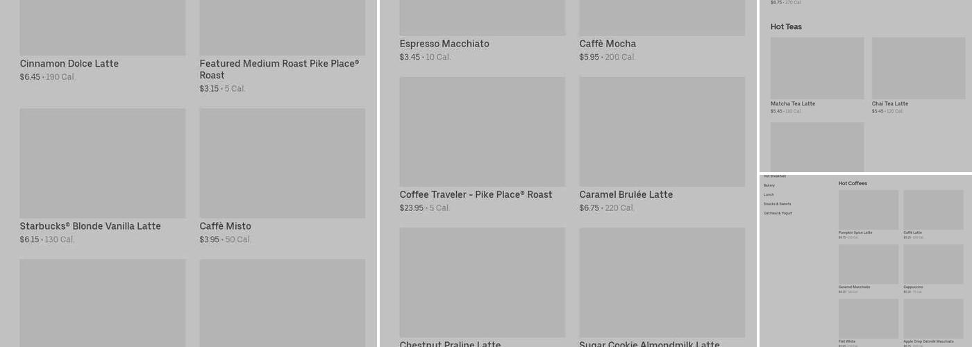 Starbucks Menu