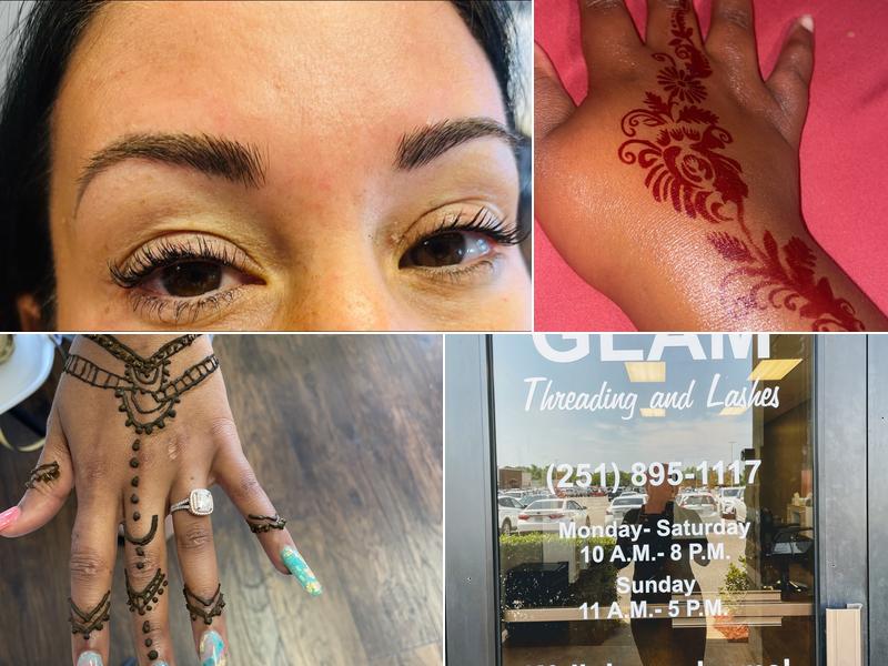 Glam Threading and Lashes