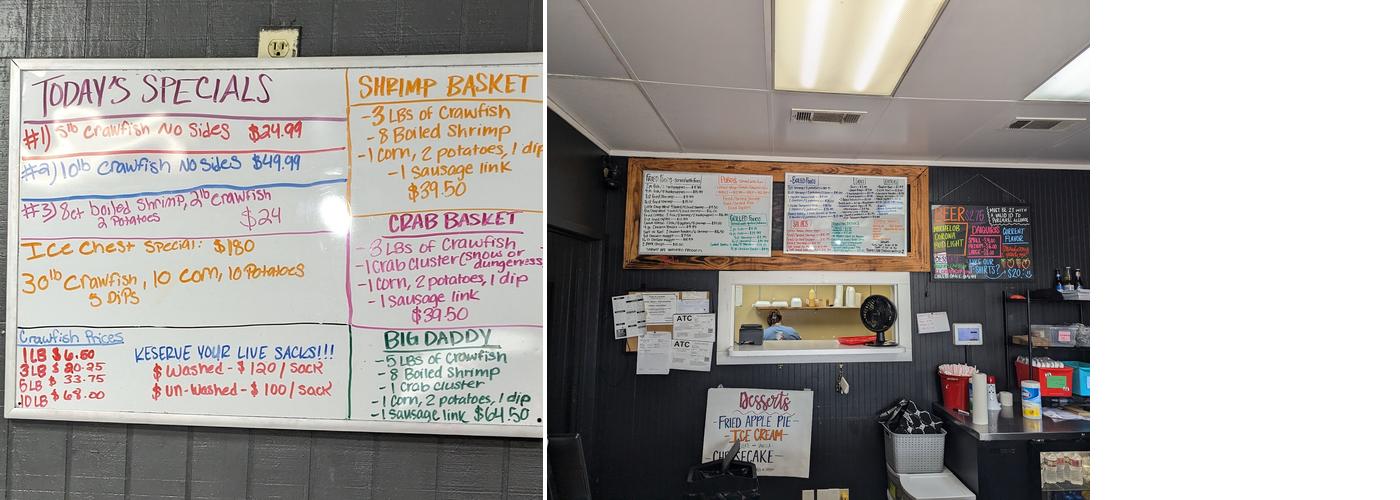 The Crawfish Basket Menu