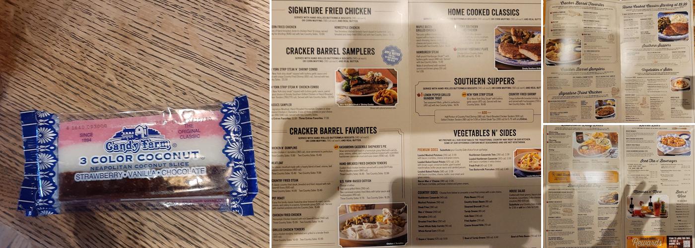 Cracker Barrel Old Country Store Menu