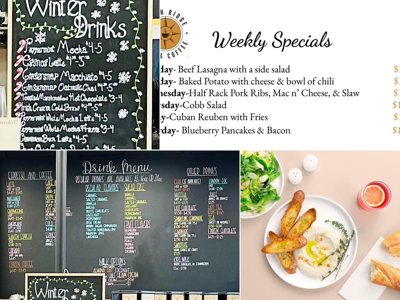 North Ridge Café & Coffee Menu