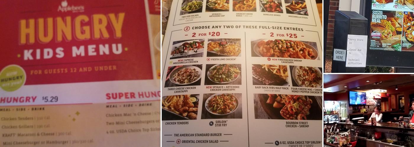 Applebee's Grill + Bar Menu
