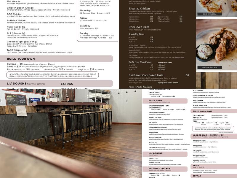 The Smoky Dough Menu