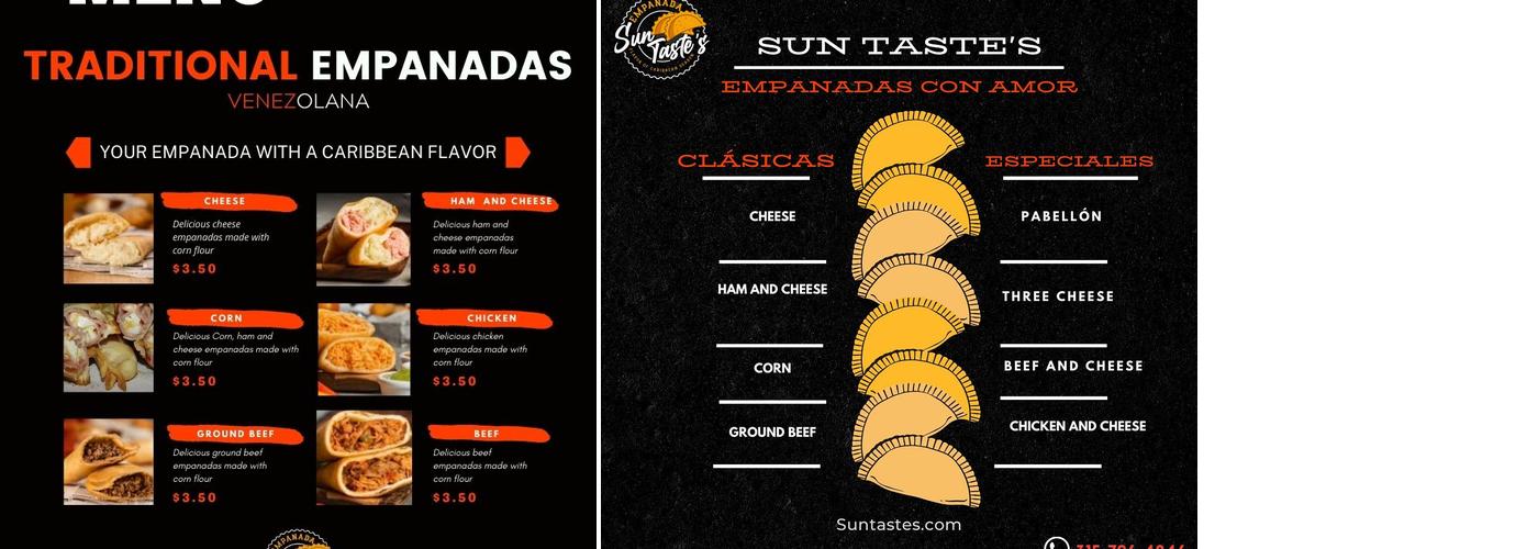 Empanadas Sun Taste's Menu