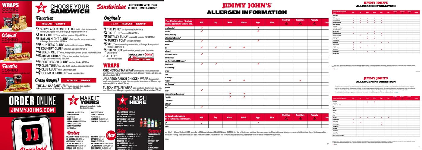 Jimmy John's Menu