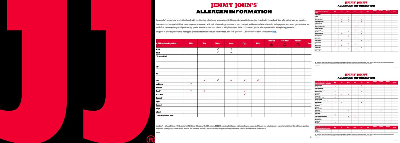 Jimmy John's Menu
