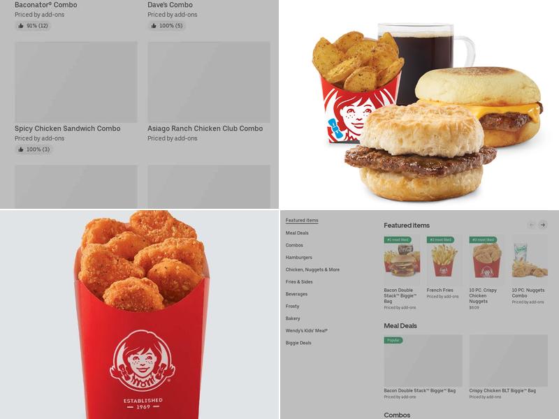 Wendy's Menu