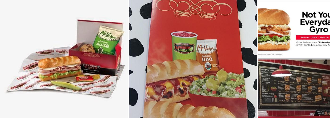 Firehouse Subs Alpine Menu