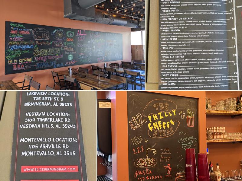 Slice Pizza & Brew Montevallo Menu