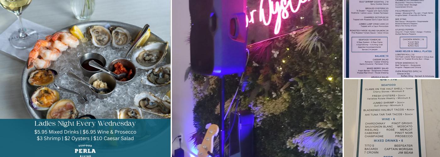 Perla Seafood Bistro Menu
