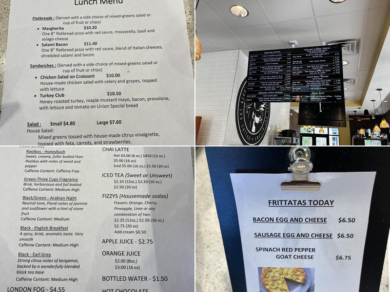 Smooth Joe Coffee Menu