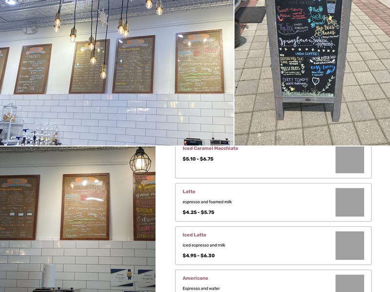 The Creative Cup Menu