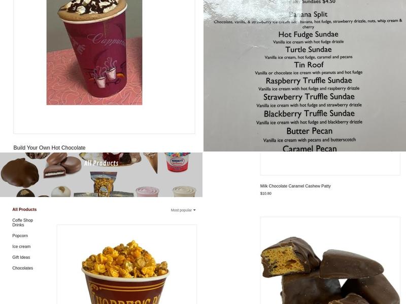 Hopper's Poppers Menu