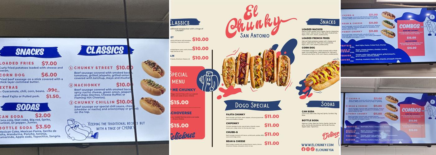 El Chunky Menu