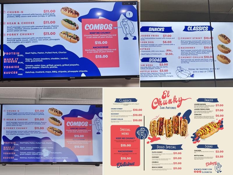 El Chunky Menu