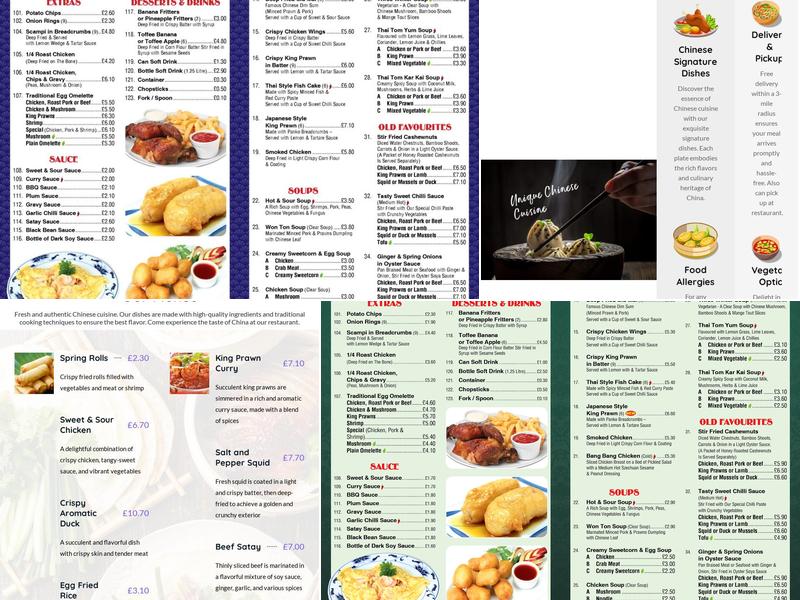 Badshot Lea Chinese Kitchen Menu