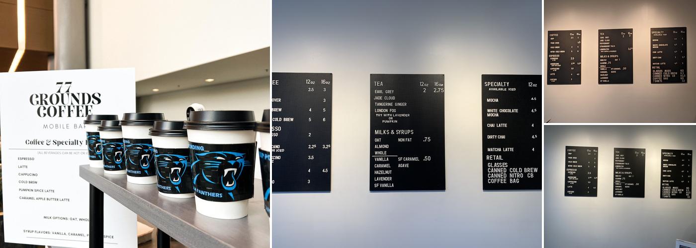 77 Grounds Coffee Menu