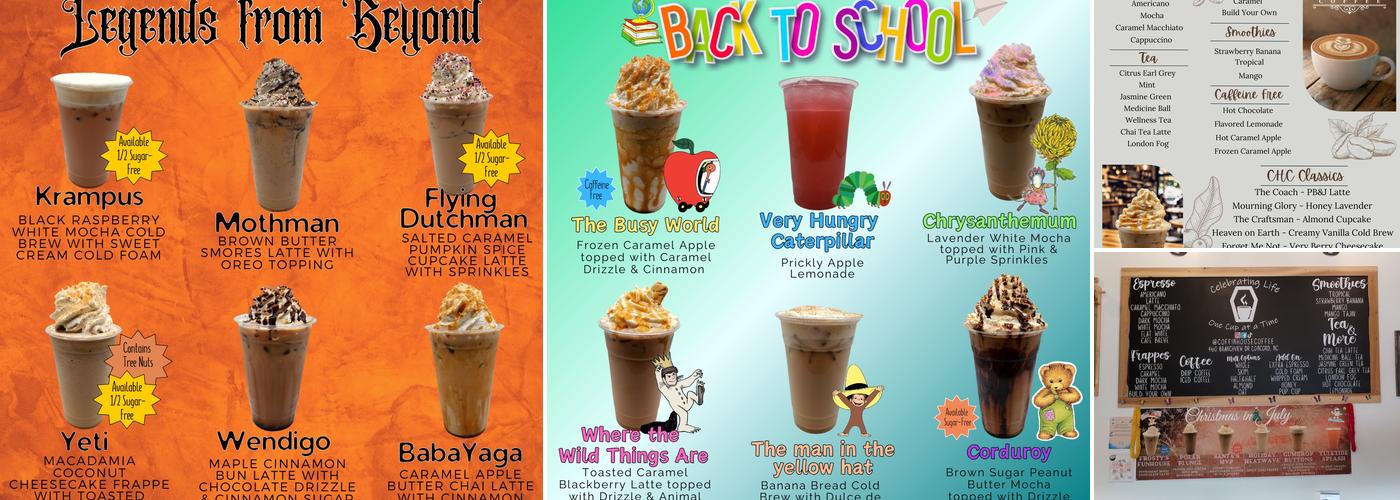 Coffin House Coffee Menu