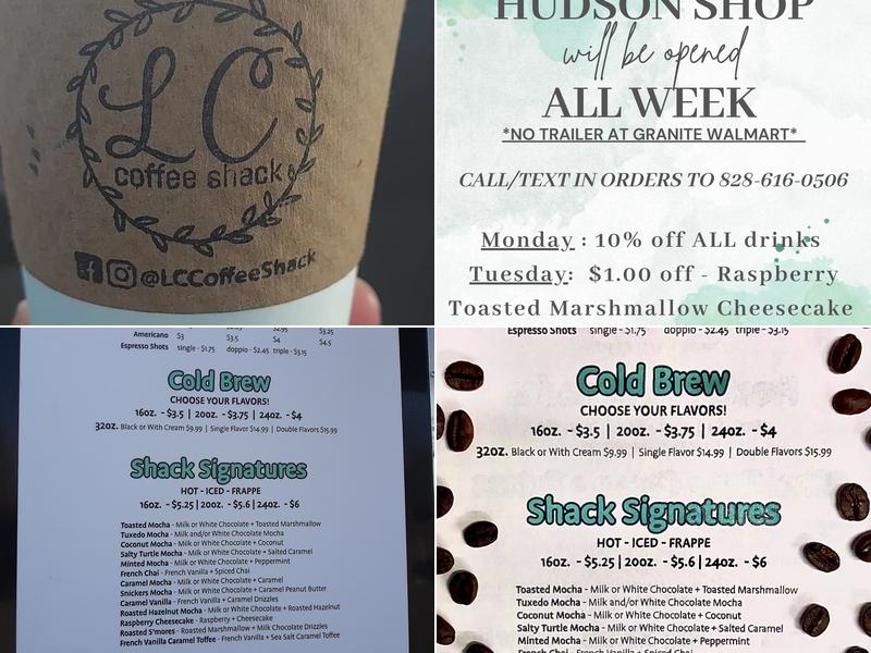 LC Coffee Shack, LLC. Menu