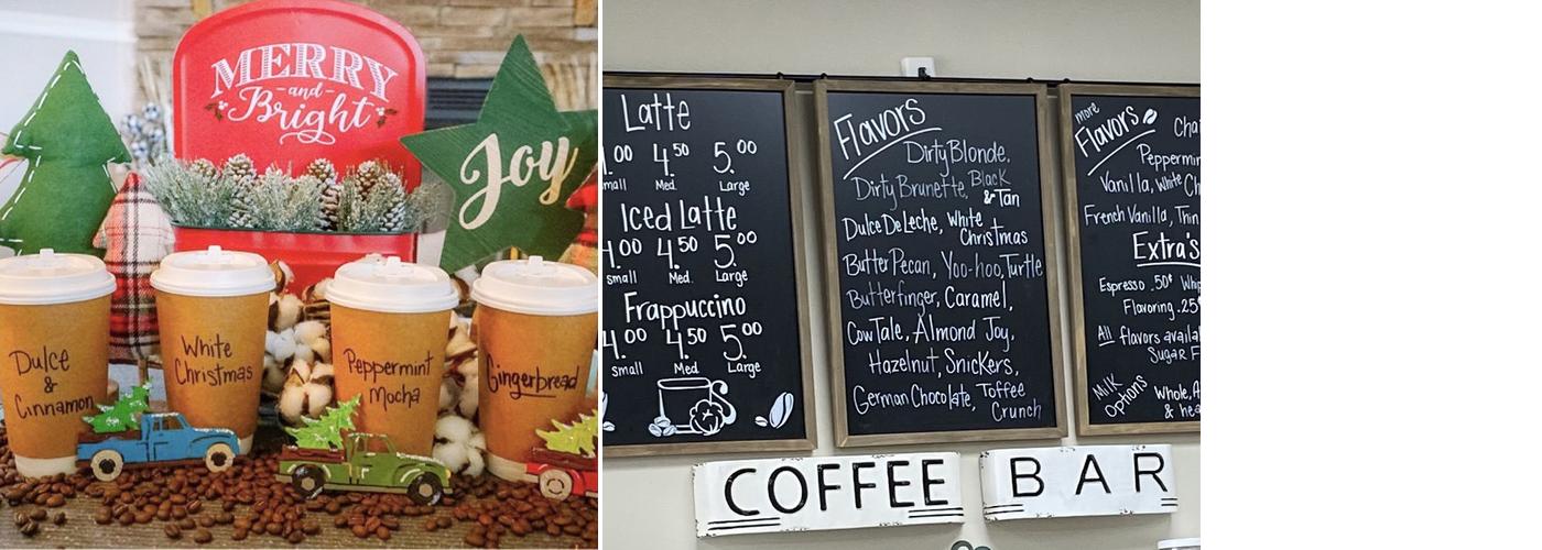 Sweet Southern Java Menu