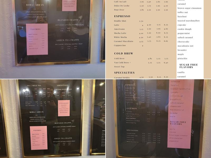 Daily Grind Coffee Bar Menu