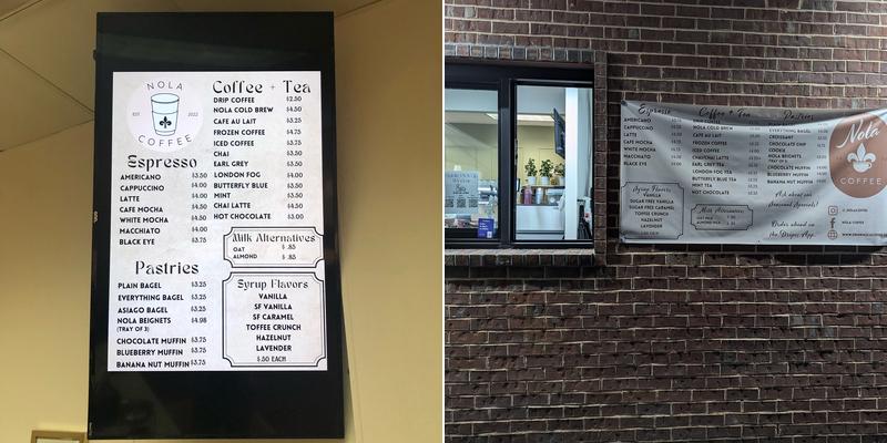 Grain & Grind Coffee Co. Menu