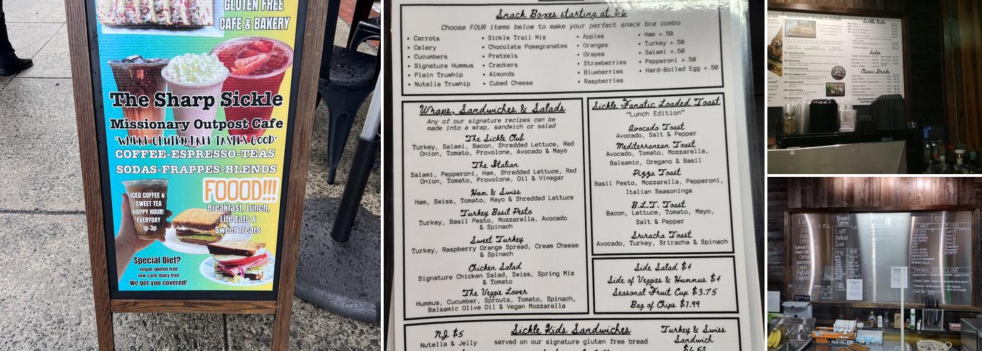 The Sharp Sickle Menu