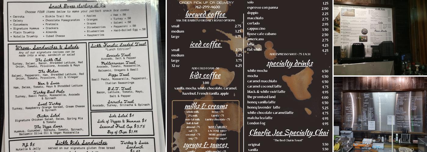 The Sharp Sickle Menu