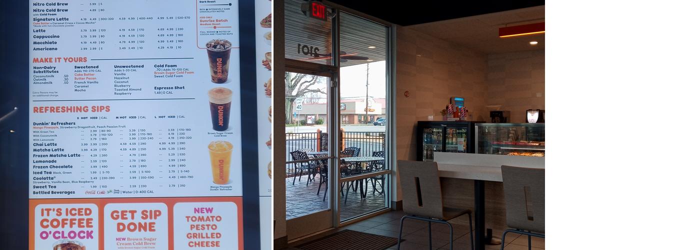 Dunkin' Menu