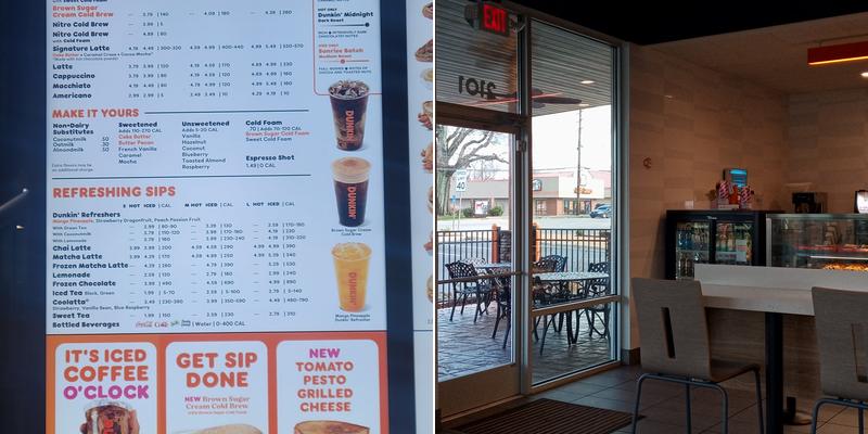 Dunkin' Menu