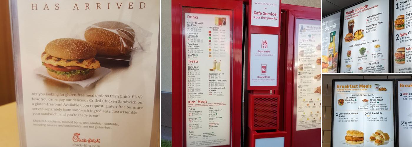 Chick-fil-A Menu