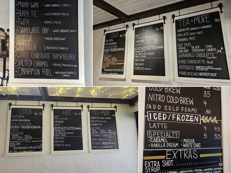 Farmhouse Coffee Menu