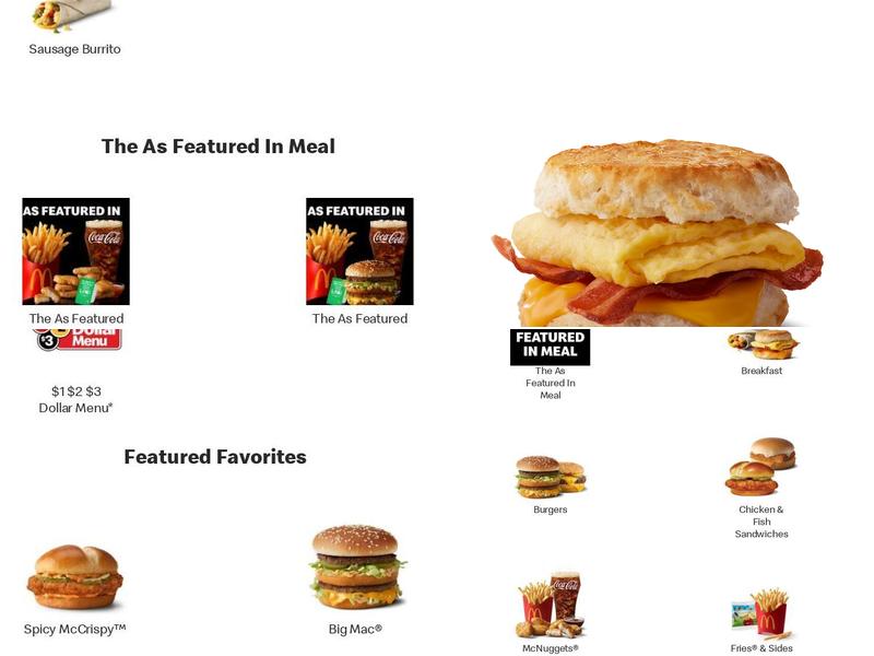 McDonald's Menu