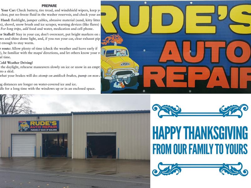 Rude's Auto Repair Office