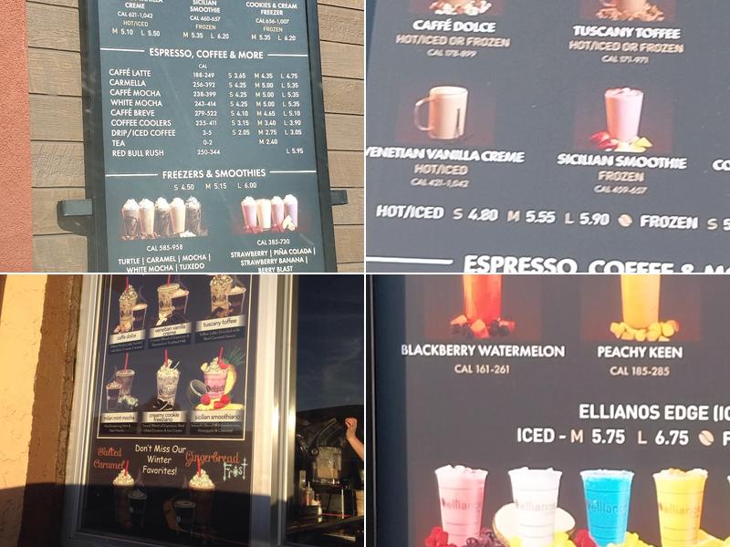 Ellianos Coffee Menu