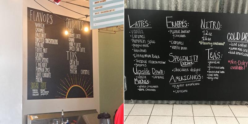 Arise Coffee Menu