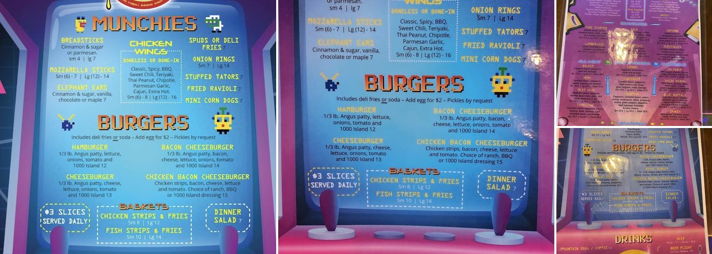 Retro Pizza Co. Menu