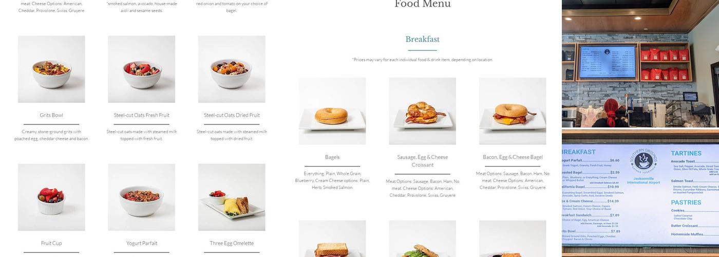 Southern Grounds & Co Menu