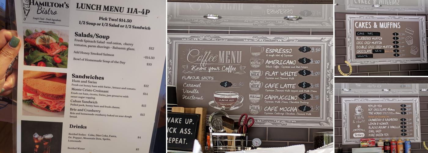 KickAss Coffee Menu
