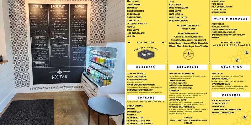 Nectar Coffee Menu