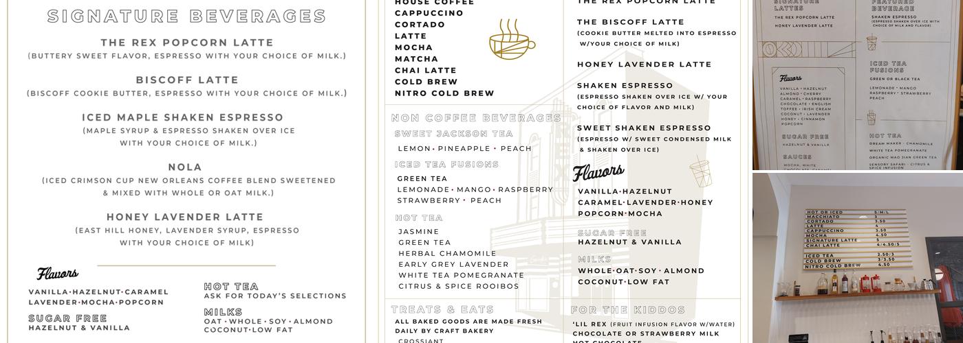 The Rex Cafe Menu