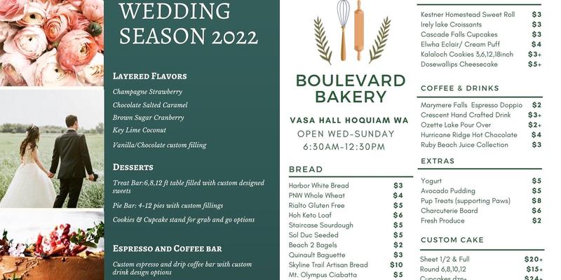 Boulevard Bakery Menu