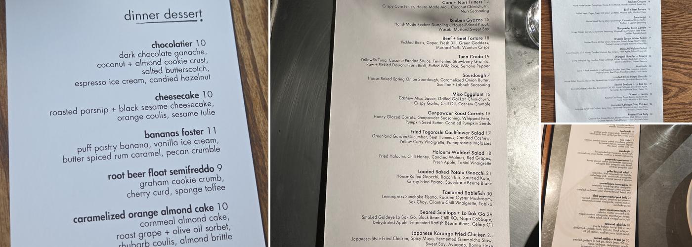 Nola Menu