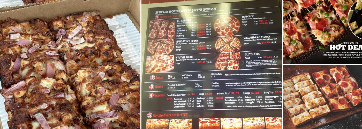 Jet's Pizza Menu