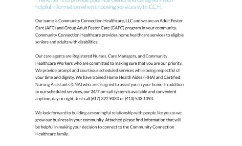 Community Connection Healthcare