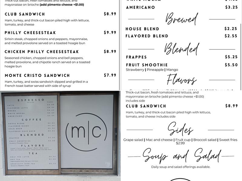 Mural Cafe Menu